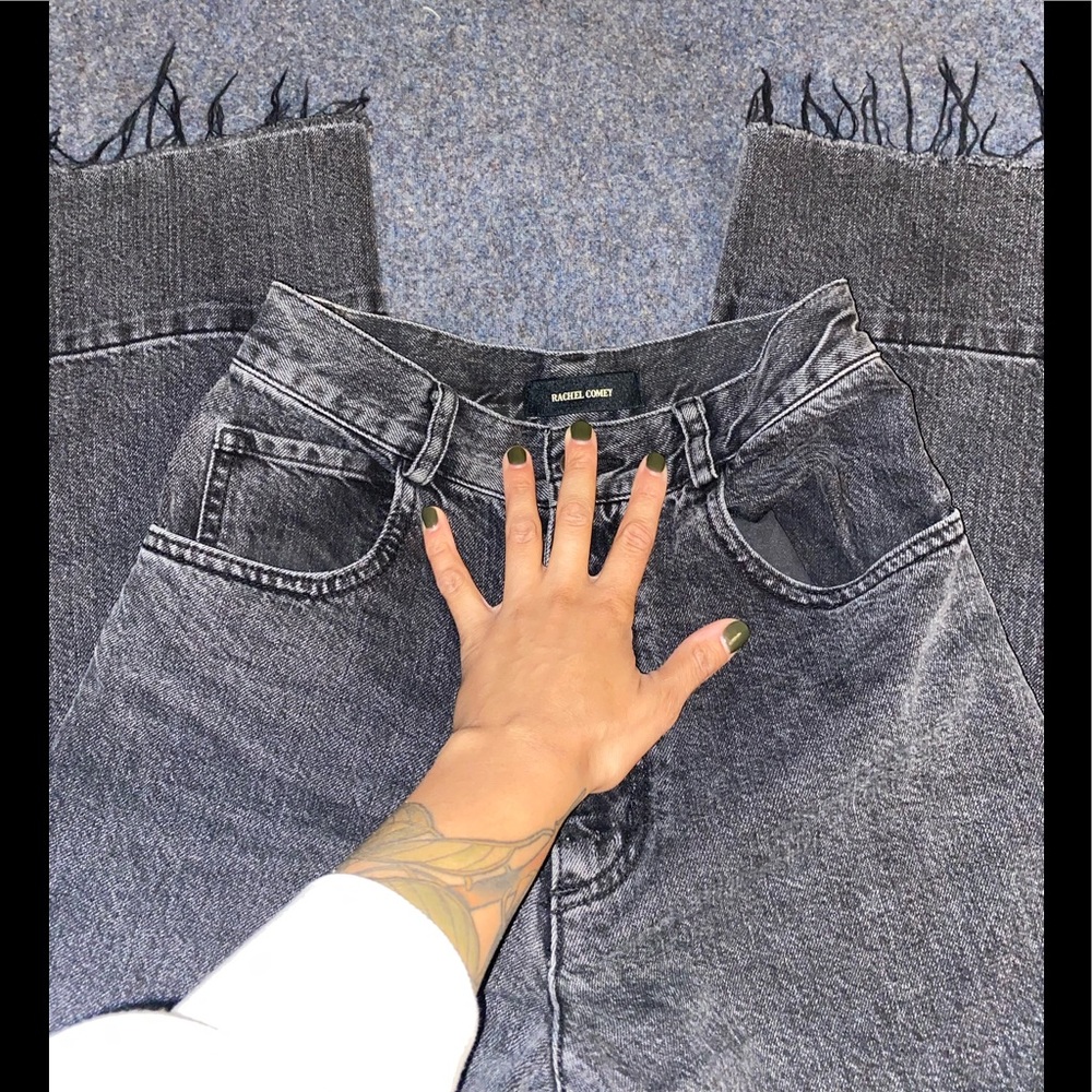 Rachel Comey black/grey crop legion wide jeans 2